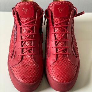 Giuseppe Zanotti Red Mens Sneaker